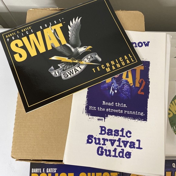 Sierra Collectors Series Police Quest and SWAT2 Computer Game Set Manuals 6 Disc - Picture 4 of 12